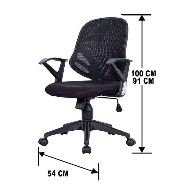 SILLA EJECUTIVA BASIC BASE NYLON GIRATORIA