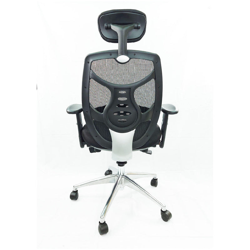 SILLA GERENCIAL BASE ALUMINIO ERGONÓMICA