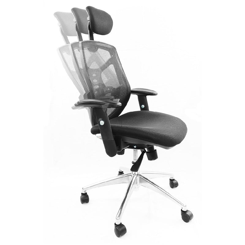 SILLA GERENCIAL BASE ALUMINIO ERGONÓMICA