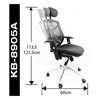 SILLA GERENCIAL BASE ALUMINIO ERGONÓMICA