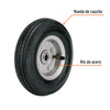 RUEDA COMPLETA FIERO (TRUPER) LIGERA C/EJE LATERAL. DIAMETRO 8" # LLN-8L (45901)