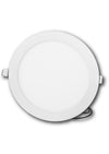 PL led redondo embutido, 18W, luz calida