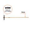 RASTRILLO FORESTAL TRUPER 60" M/FRESNO AMERICANO #R4-FOR (17889)