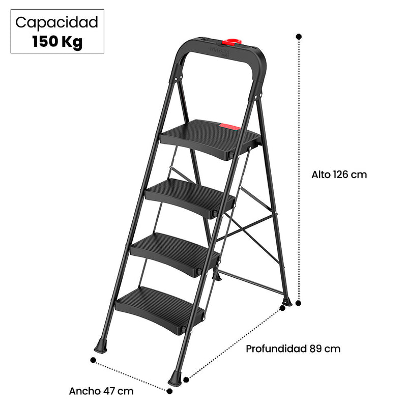 PISO ESCALERA PLEGABLE 4 PELDAÑOS LUXURY MAGNA PLUS