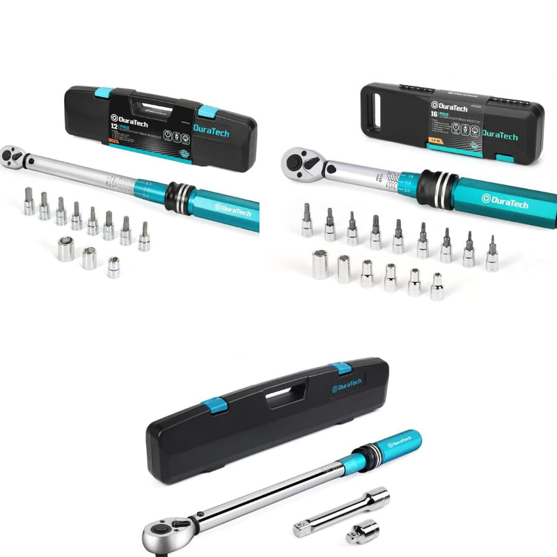 Pack llaves de torque 1/2 1/4 3/8 31 piezas