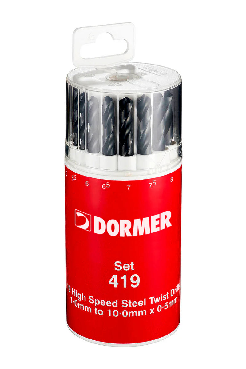 Jgo. brocas a/r de 1 - 10 mm. 19 pz. (a191419) - DORMER