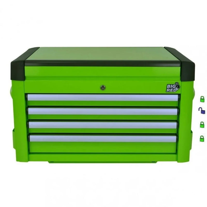 Caja herr. met. 4 gavetas h.duty (ntbt9004) - BIG RED