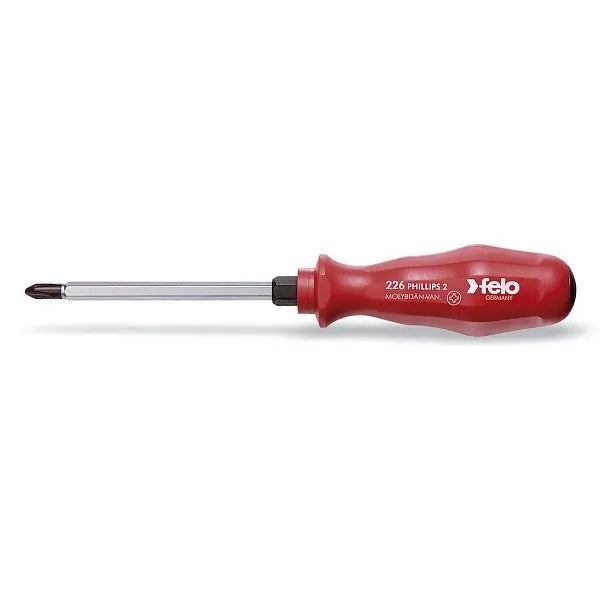 Destornill.cruz ph2 ??x100mm hexag.rojo (22620390) - FELO