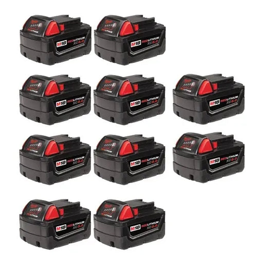 KIT 10 BATERIAS M18 REDLITHIUM XC5.0AH (48-11-1851) MILWAUKEE