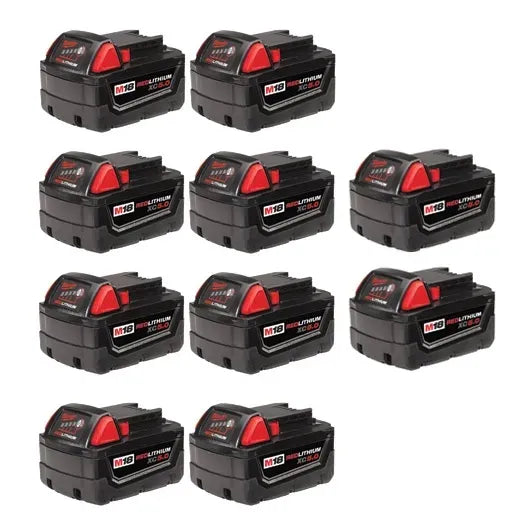 KIT 10 BATERIAS M18 REDLITHIUM XC5.0AH (48-11-1851) MILWAUKEE