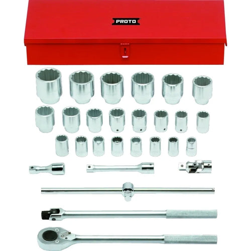 Jgo. dados 3/4 21-60 mm. 28 pzas (j55202a) - PROTO