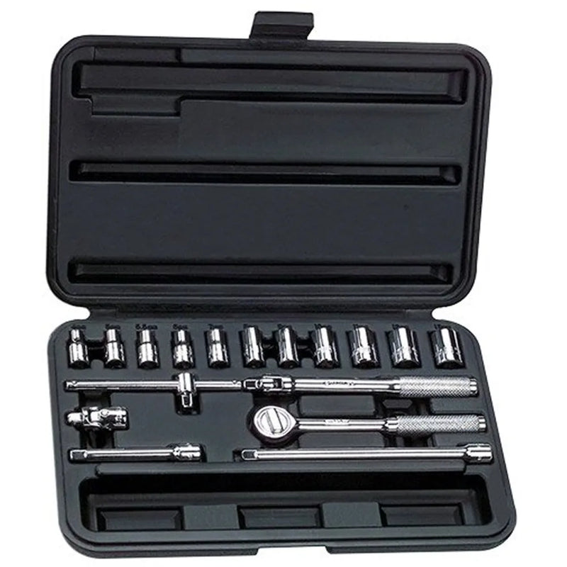 Jgo. dados 1/4 5/32-1/2 17 pzas. (86-118) - STANLEY
