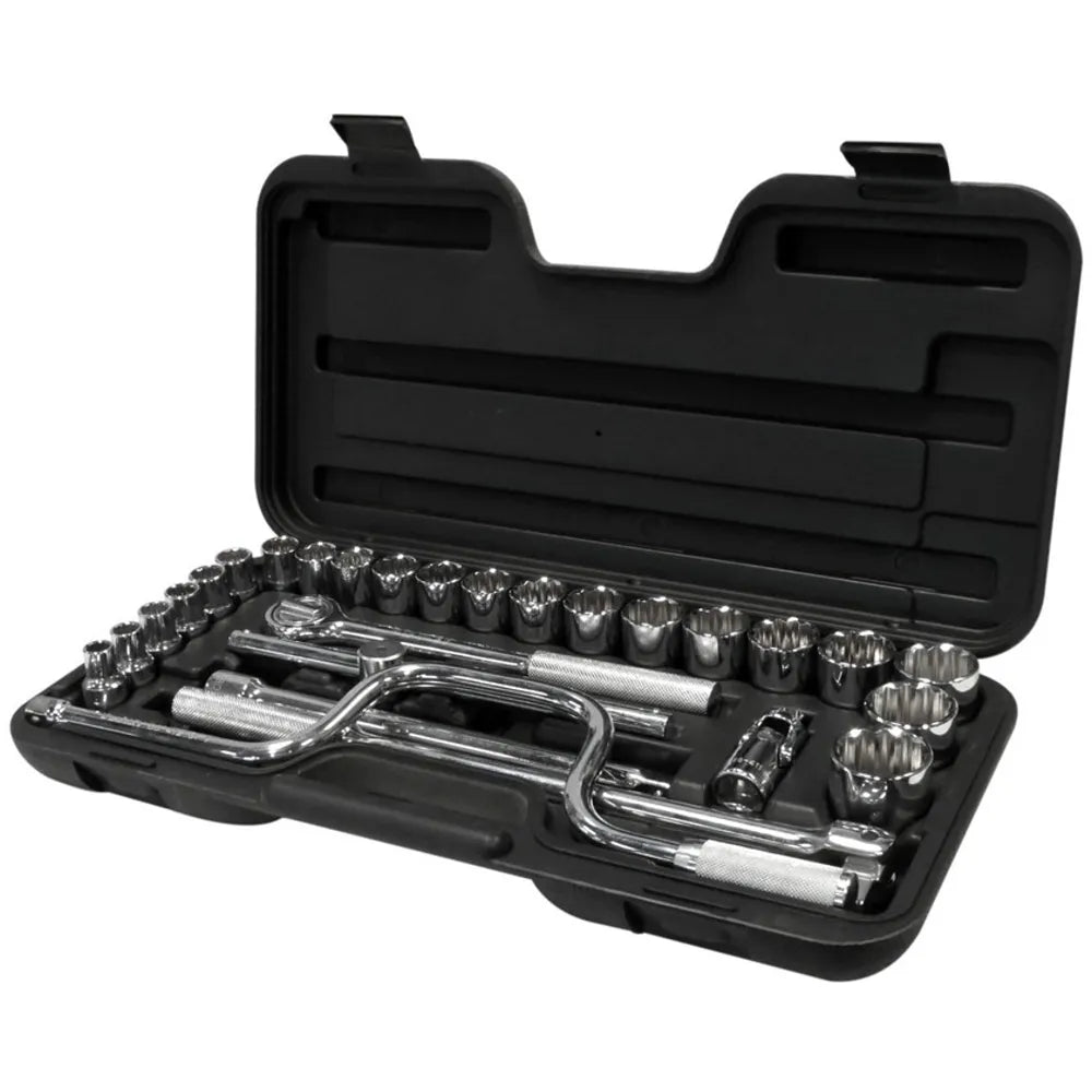 Jgo. dados 1/2 10-32 mm. 29 pzas. (86-504) - STANLEY