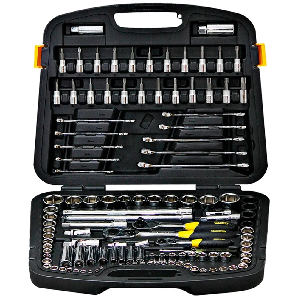 Jgo. mecanico 120 pzs. 1/4-3/8-1/2 (91-931) - STANLEY