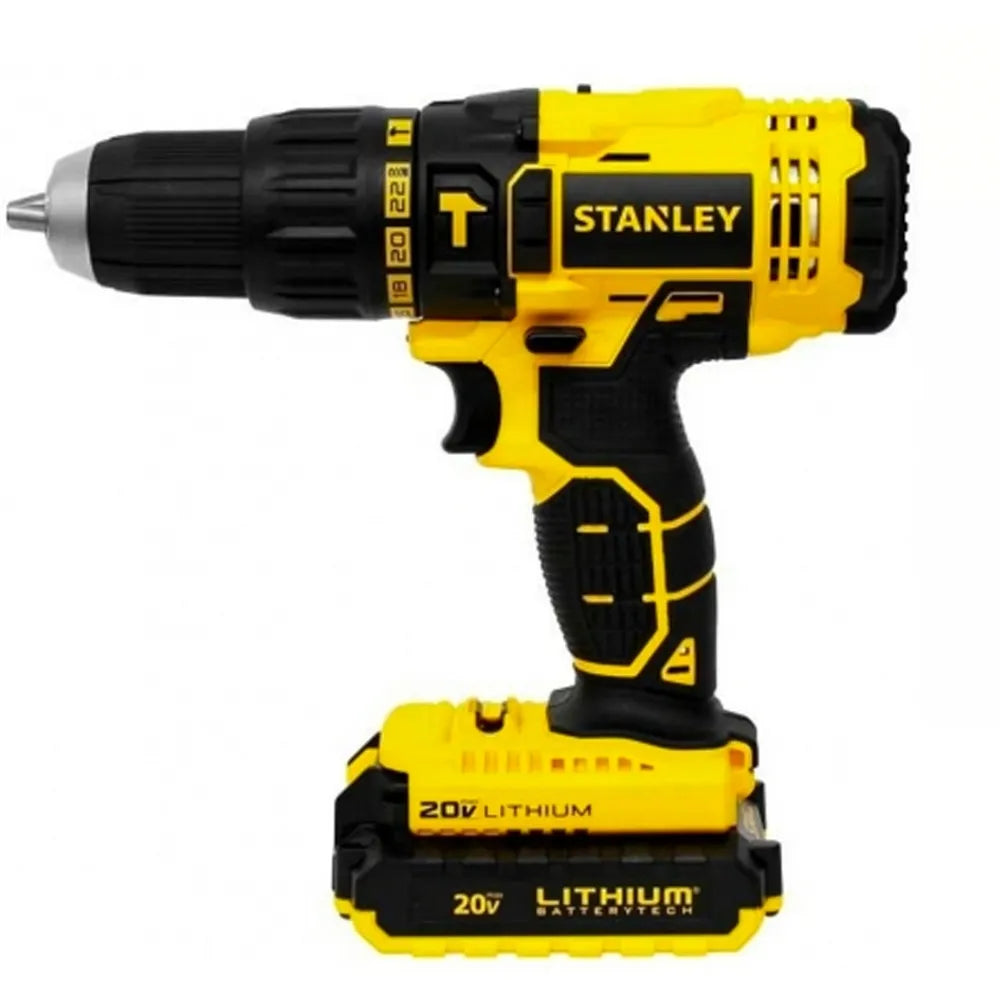 Taladro percutor inalambrico 20v. max (scd711c2k) - STANLEY