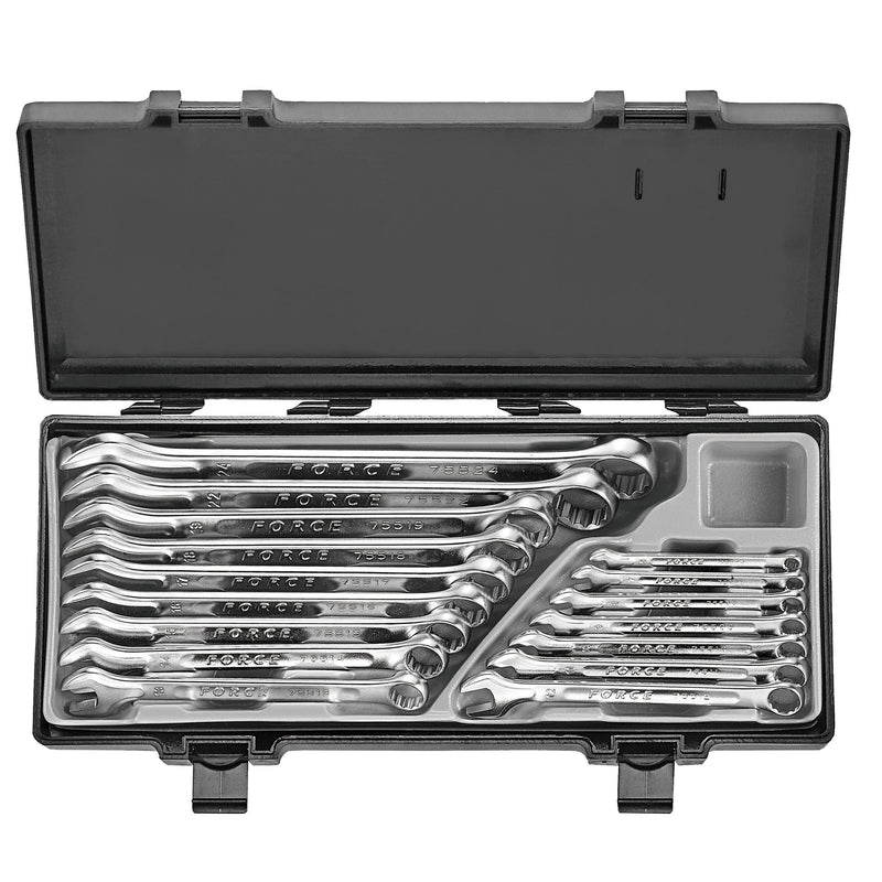 Jgo. llaves pta.-corona 6-24 mm. 16 pzs. (5161) - FORCE