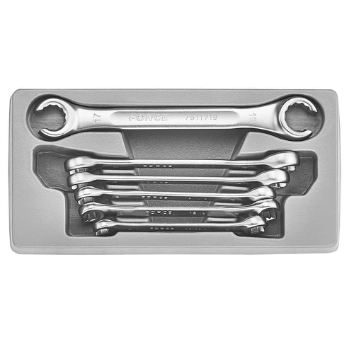 Jgo. llaves nipleras 5/16-3/4 6 pzs. (5066s) - FORCE