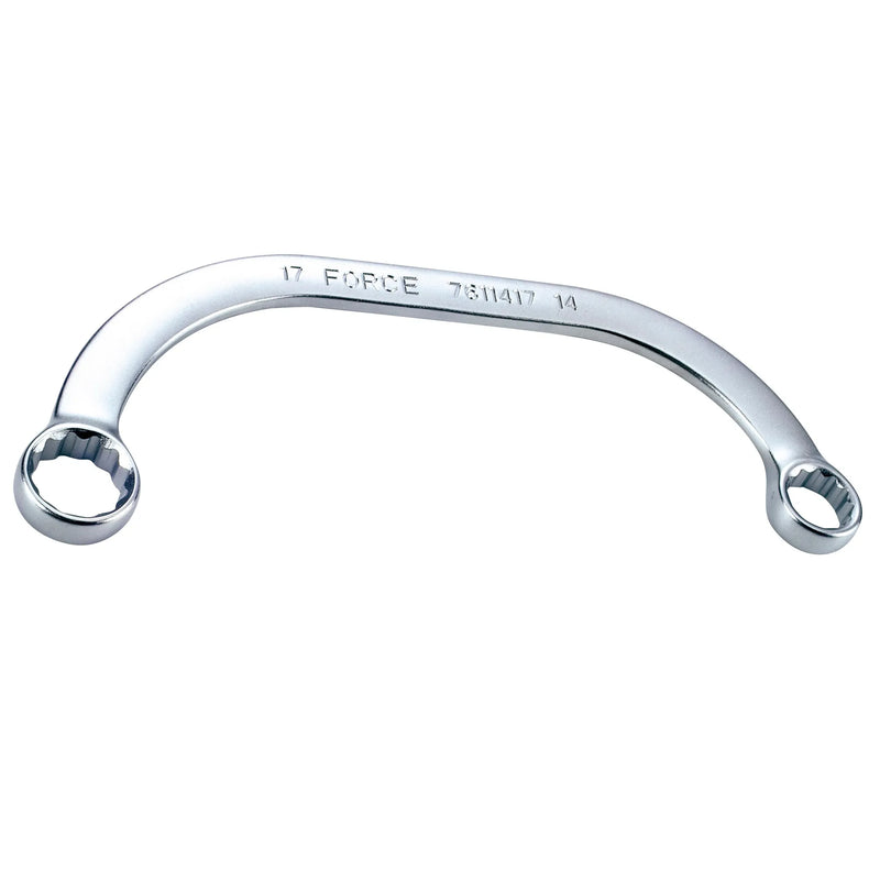 Llave corona curva de 17x19 mm. (7611719) - FORCE