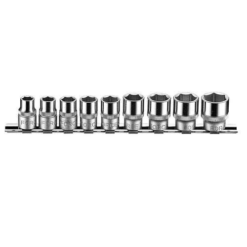 Jgo. dados 3/8 de 9-19 mm. hex. (3093) - FORCE