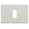 Placa aluminio oxidal embutida 3 puestos (503/3x) - ARTICULOS ELECTRICOS
