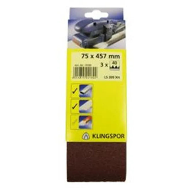 Banda de lija 75x533 gr. 40 (7018) - KLINGSPOR