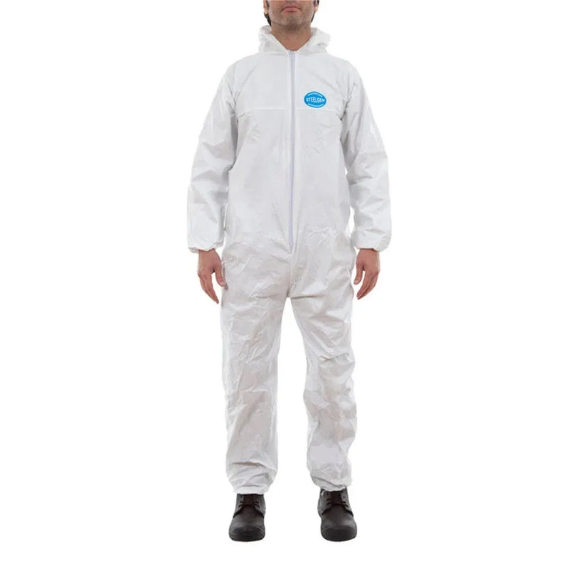 BUZO DESECHABLE STEELGEN BLANCO TALLA M STEELPRO