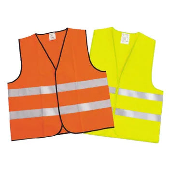 CHALECO REFLECTANTE 4 CINTAS CERTIF. (AMARILLO)