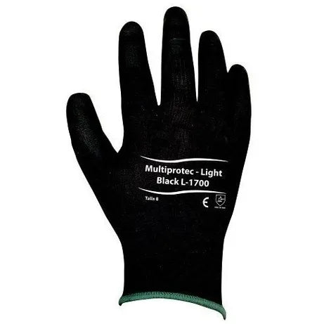 PAR GUANTES MUTIFLEX PALMA PU NEGRO (L-1700)