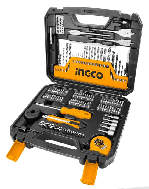 BROCAS/DADOS Y ACCESORIOS INGCO JGO.118 PZAS C/MALETA # HKTAC011182(OF)
