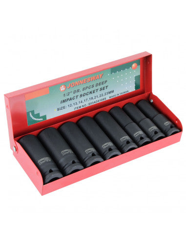 CAJA de DADOS IMPACTO LARGOS 1/2" 8 pz S03AD4108S