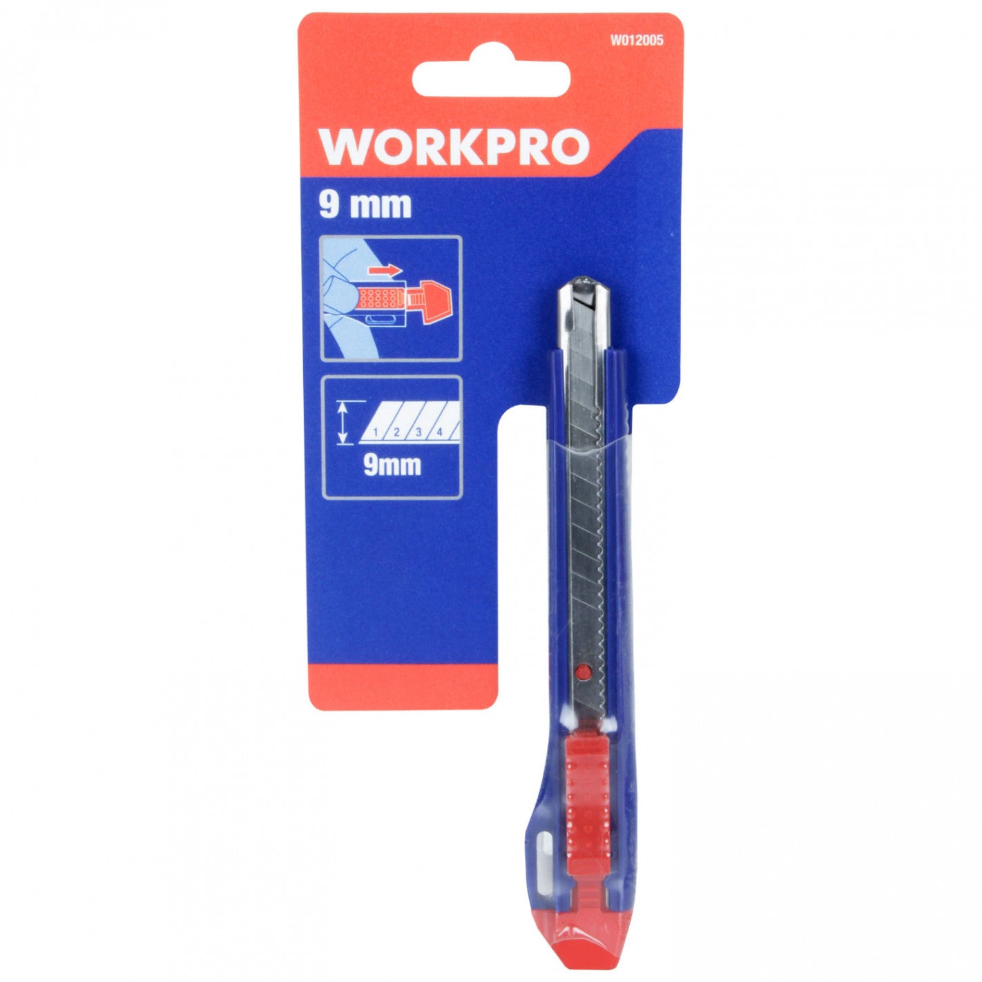 CUCHILLO CARTONERO 9MM PLASTICO W012005WE