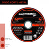 DISCO CORTE 4 1/2" X 1.0mm METAL/INOX DAC 811510