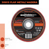 DISCO FLAP 4 1/2" ACERO Y MADERA GR 40 DFA 811540