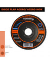DISCO FLAP 4 1/2" METAL / ACERO INOX GR100 8115100