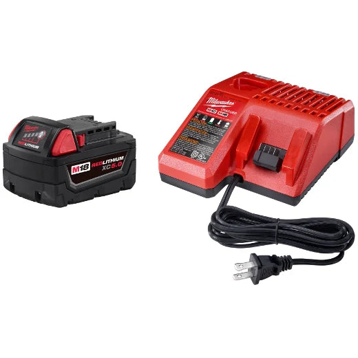 KIT STARTER CARGADOR RAPIDO Y BATERIA M18 REDLITHIUM HO 80AH (48-34059) MILWAUKEE