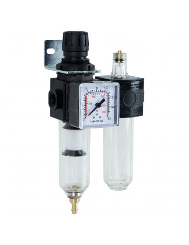 FILTRO REGULADOR LUBRICADOR 1/4" 0-10 bar AH116528