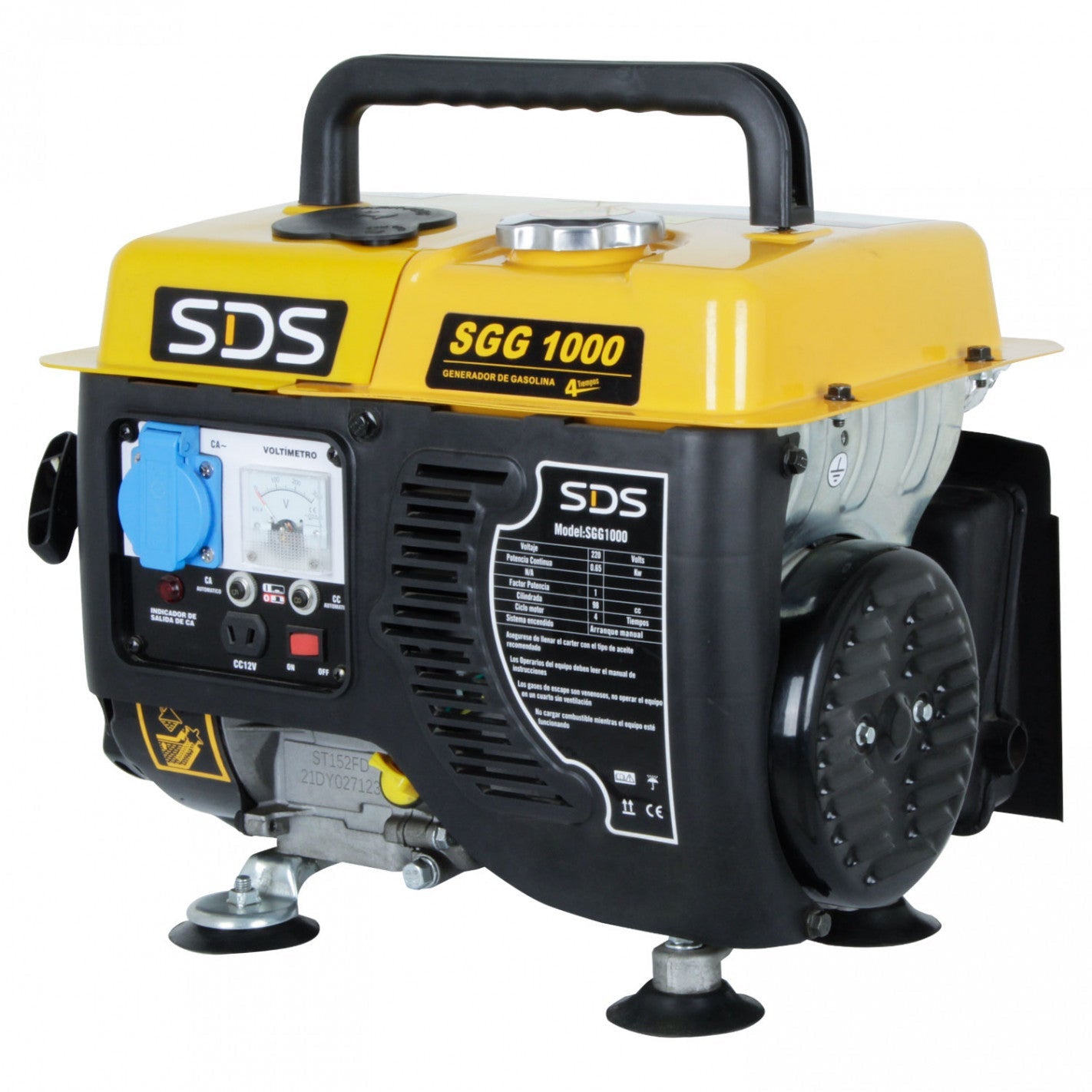 GENERADOR BENCINERO 08 KW 220 V 4 TIEMPOS SGG1000