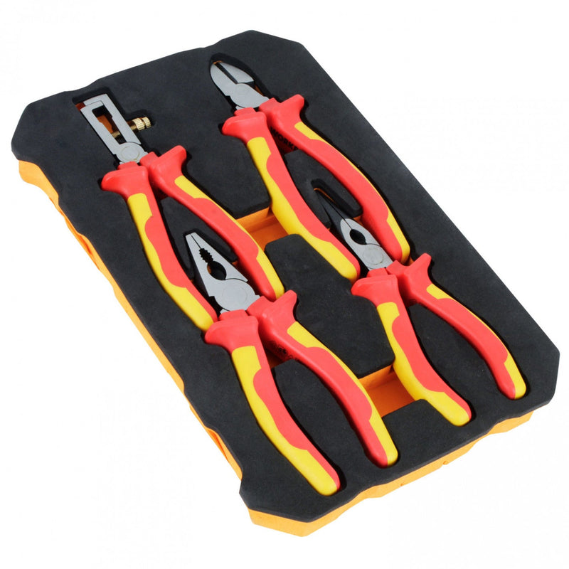 JUEGO DE ALICATES AISLADOS DE 4 PIEZAS WP204703