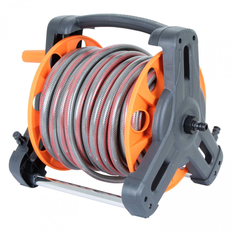 MANGUERA JARDIN 1/2 30 MT CON CARRO Y ACCESORIOS