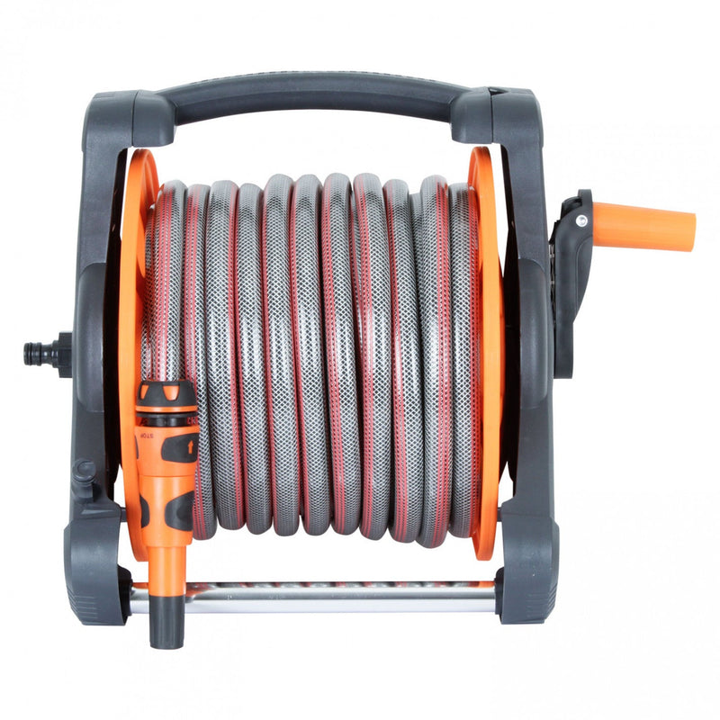 MANGUERA JARDIN 1/2 30 MT CON CARRO Y ACCESORIOS