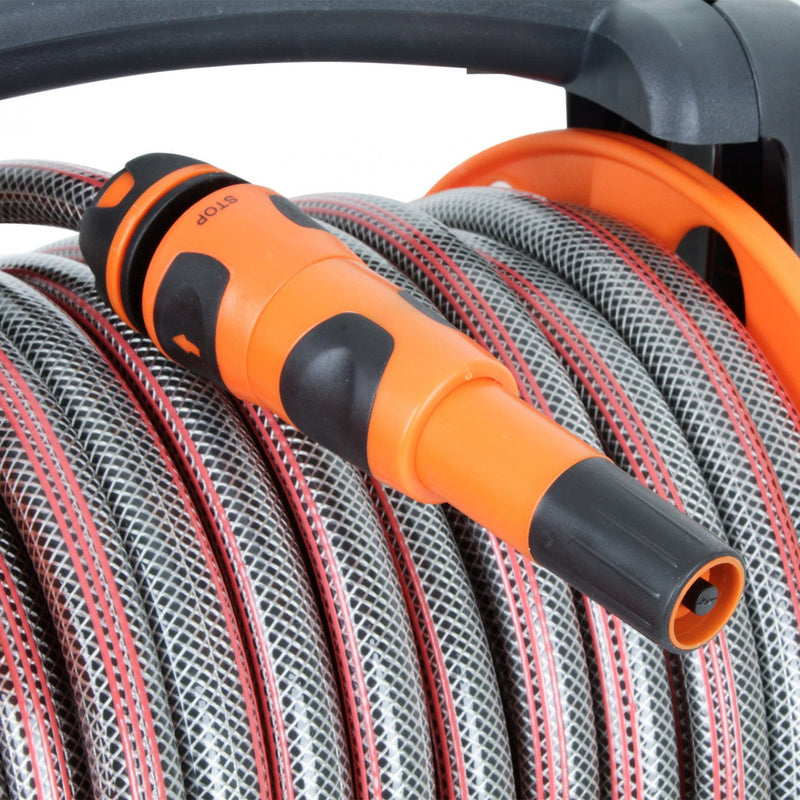 MANGUERA JARDIN 1/2 30 MT CON CARRO Y ACCESORIOS