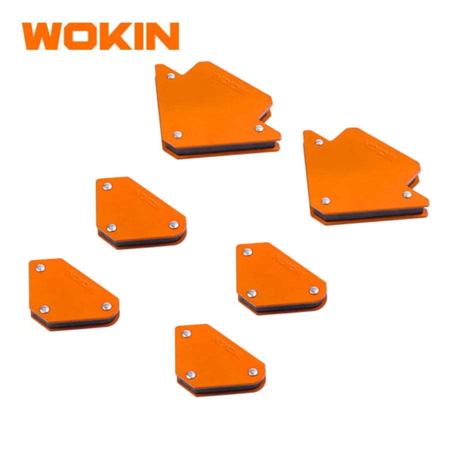 Set de 6 Soportes Magnéticos para Soldadura de 25 y 10 libras Wokin