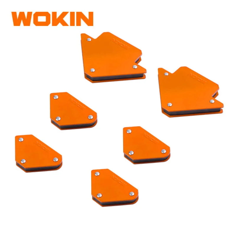 Set de 6 Soportes Magnéticos para Soldadura de 25 y 10 libras Wokin
