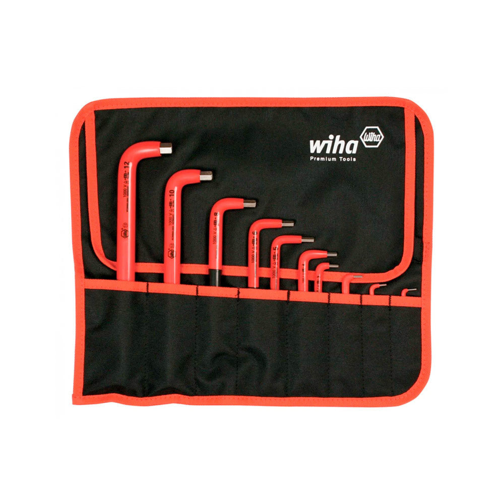 JUEGO DE 10 LLAVES AISLADAS HEXAGONALES EN L WIHA