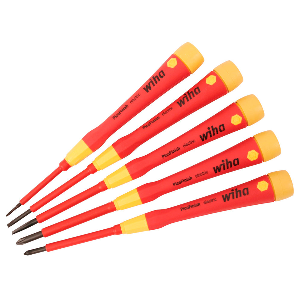 SET DE 5 destornillador PERILLEROS AISLADOS 1000VAC WIHA