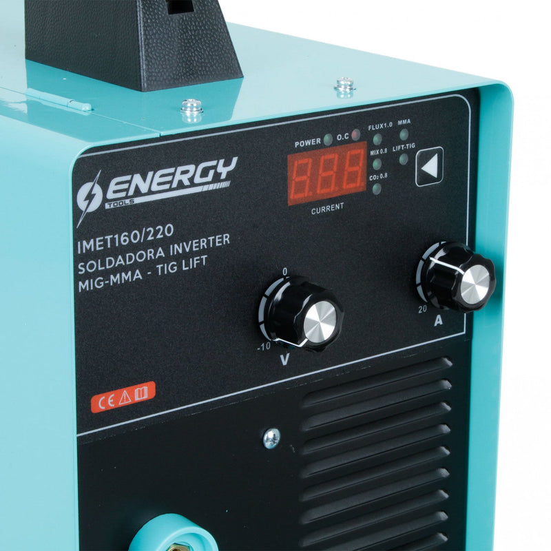 SOLDADORA 160 AMP MIG FLUX-ARCO-TIG IMET 160/220